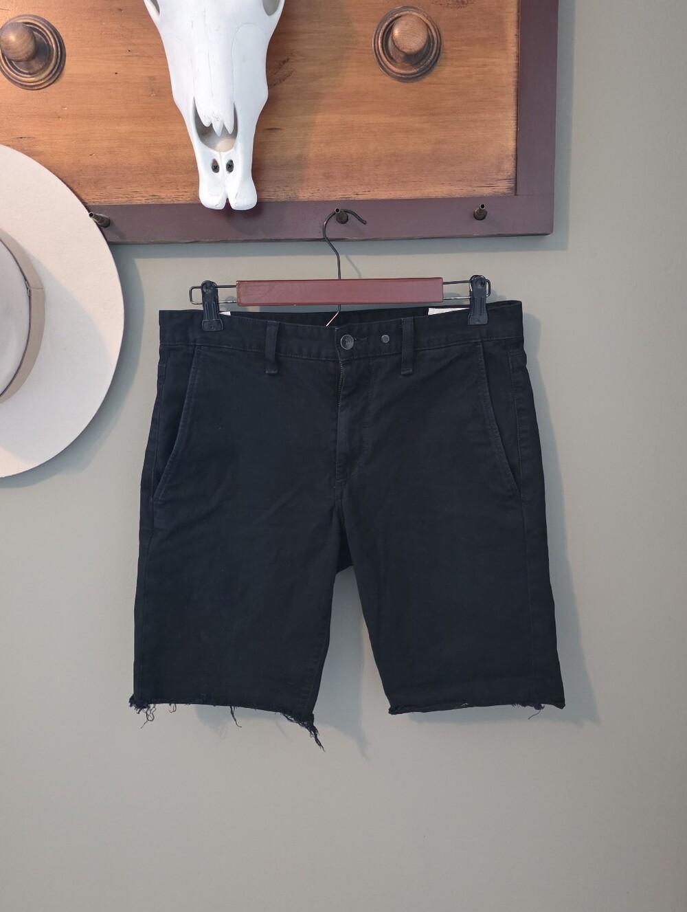 Rag & Bone New York Black Jean Shorts Size 31